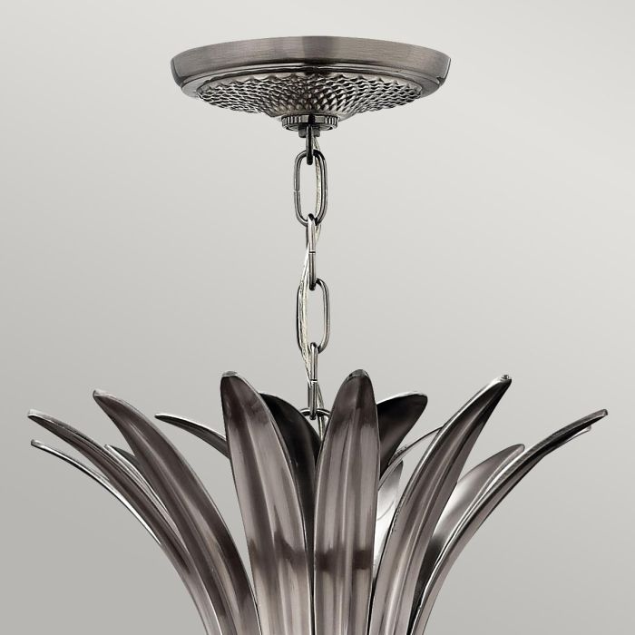 Plantation 4 Light Pentant - Polished Antique Nickel
