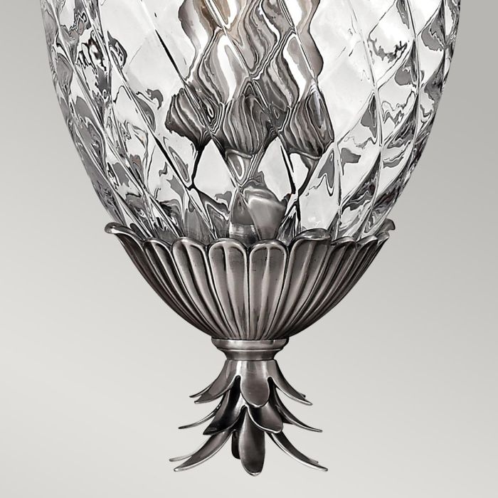 Plantation 4 Light Pentant - Polished Antique Nickel
