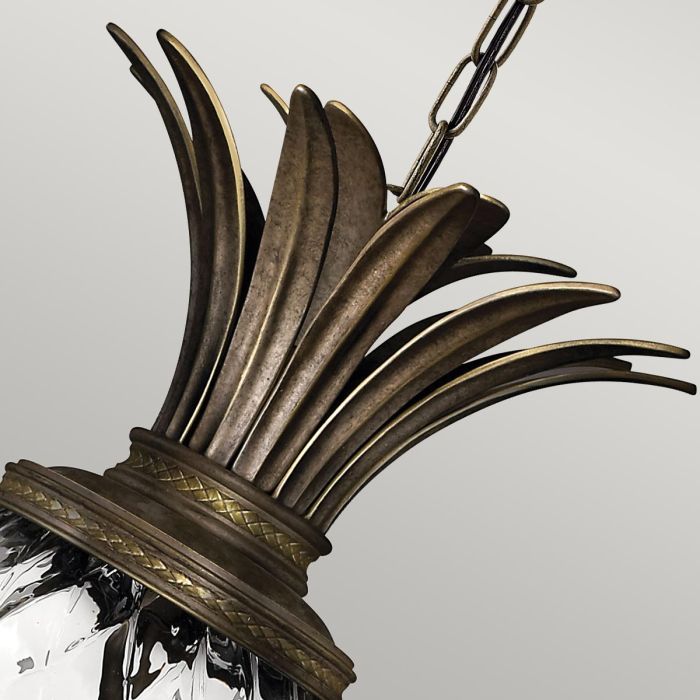 Plantation 4 Light Pentant - Pearl Bronze