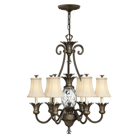 Plantation 7 Light Chandelier - Pearl Bronze