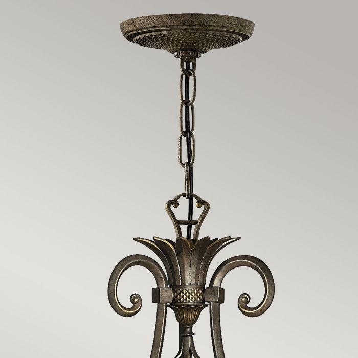 Plantation 7 Light Chandelier - Pearl Bronze