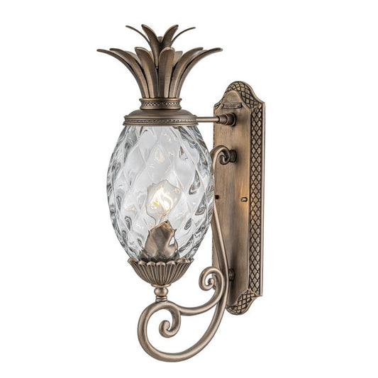 Plantation 1lt Medium Wall Lantern - Burnished Bronze