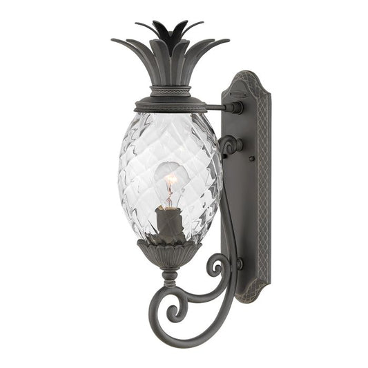 Plantation 1lt Medium Wall Lantern - Museum Black