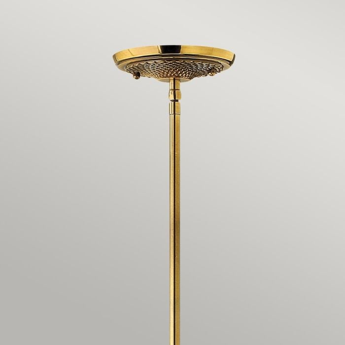 Plantation 1 Light Pendant - Burnished Brass