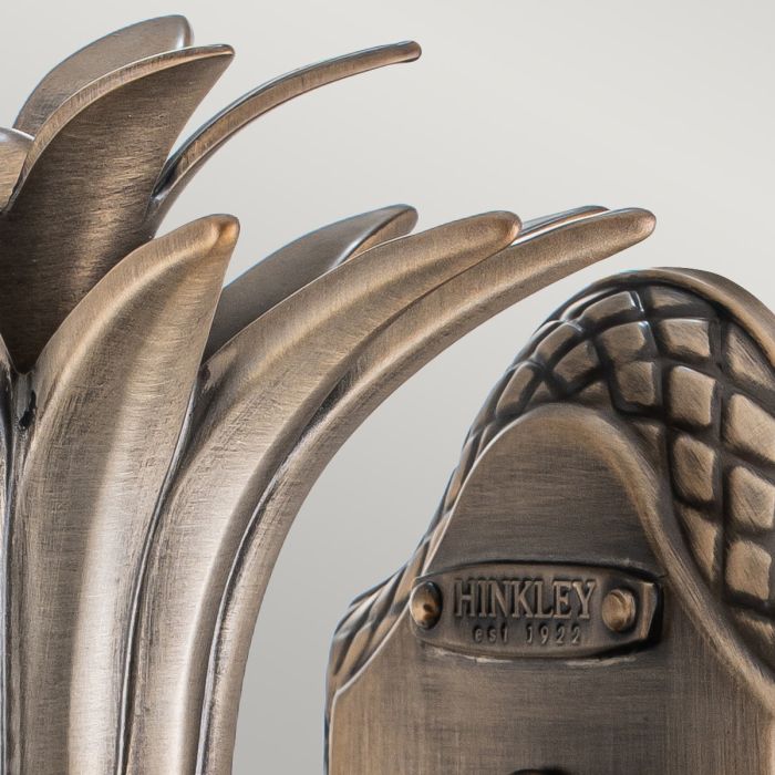 Plantation 1lt Small Wall Lantern - Burnished Bronze