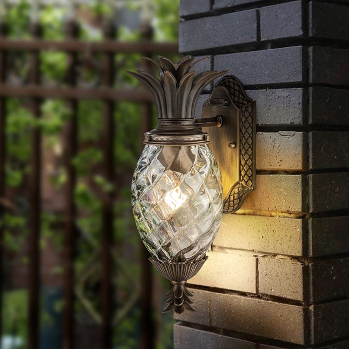 Plantation 1lt Small Wall Lantern - Burnished Bronze