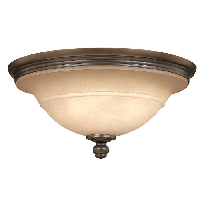 Plymouth 3 Light Flush - Olde Bronze