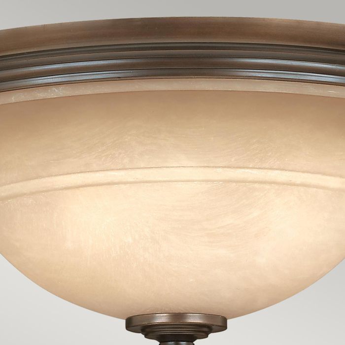 Plymouth 3 Light Flush - Olde Bronze