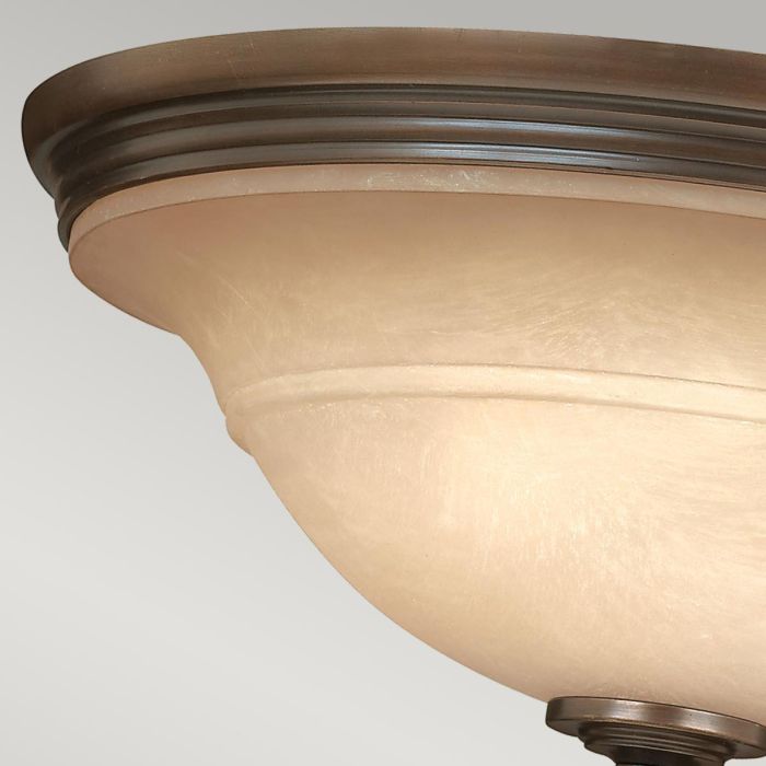 Plymouth 3 Light Flush - Olde Bronze