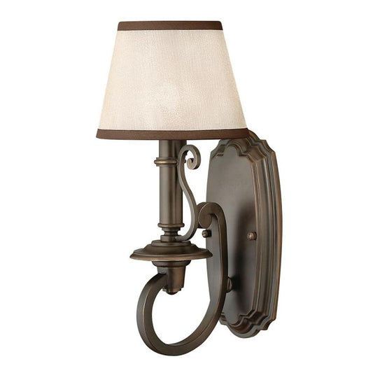Plymouth 1 Light Wall Light - Olde Bronze