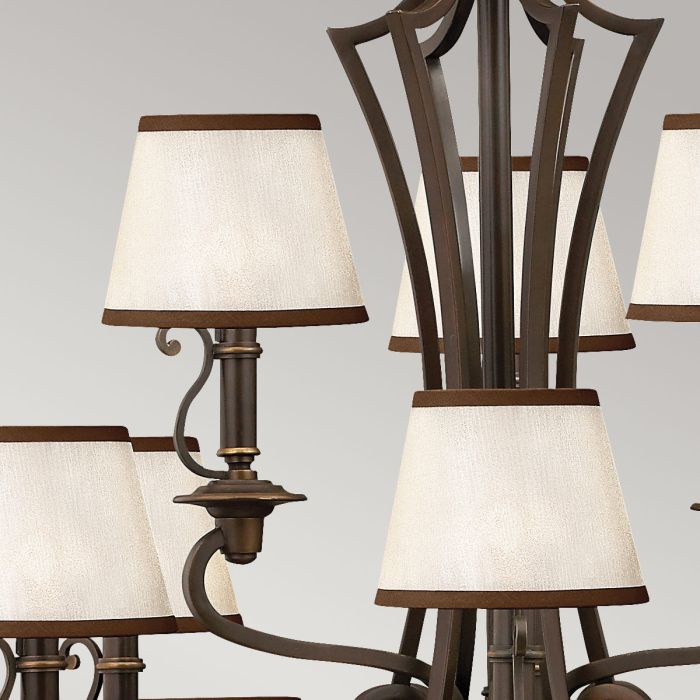 Plymouth 15 Light Chandelier - Olde Bronze