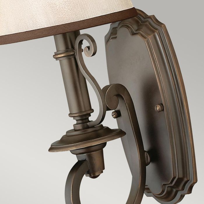 Plymouth 1 Light Wall Light - Olde Bronze