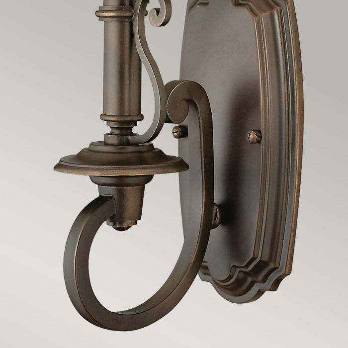 Plymouth 1 Light Wall Light - Olde Bronze