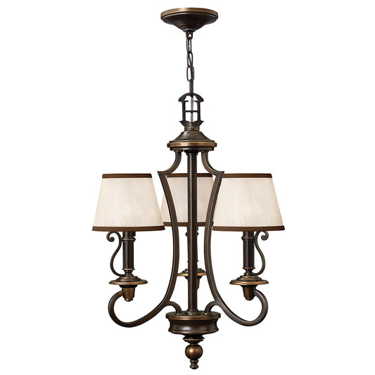 Plymouth 3 Light Chandelier – Bronze