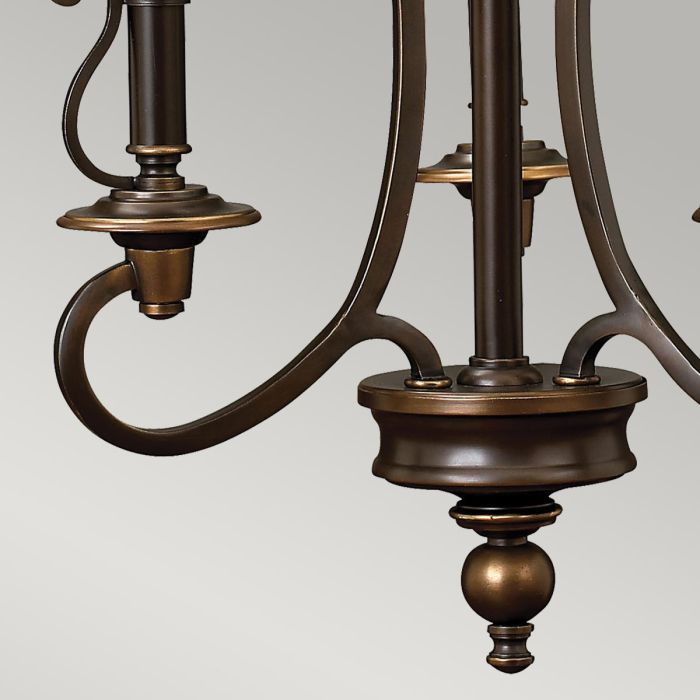 Plymouth 3 Light Chandelier - Olde Bronze