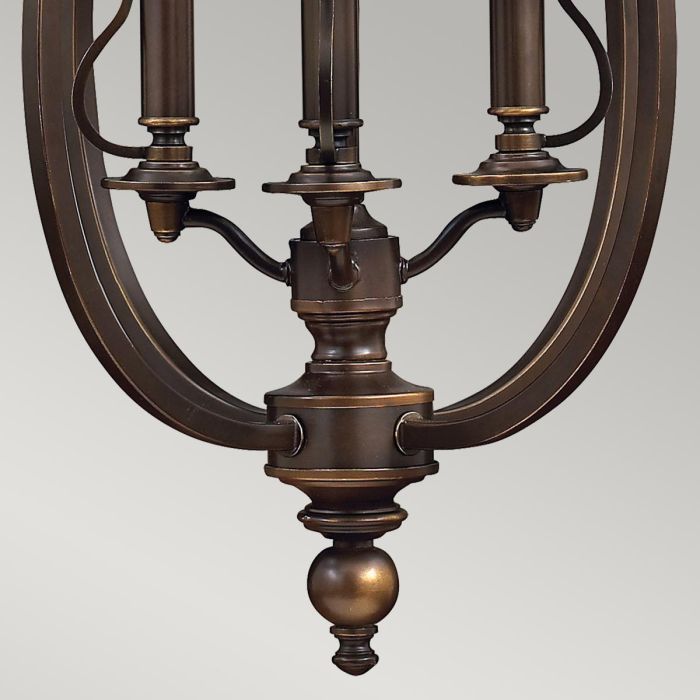 Plymouth 4 Light Pendant - Olde Bronze
