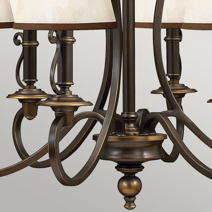 Plymouth 6 Light Chandelier - Olde Bronze