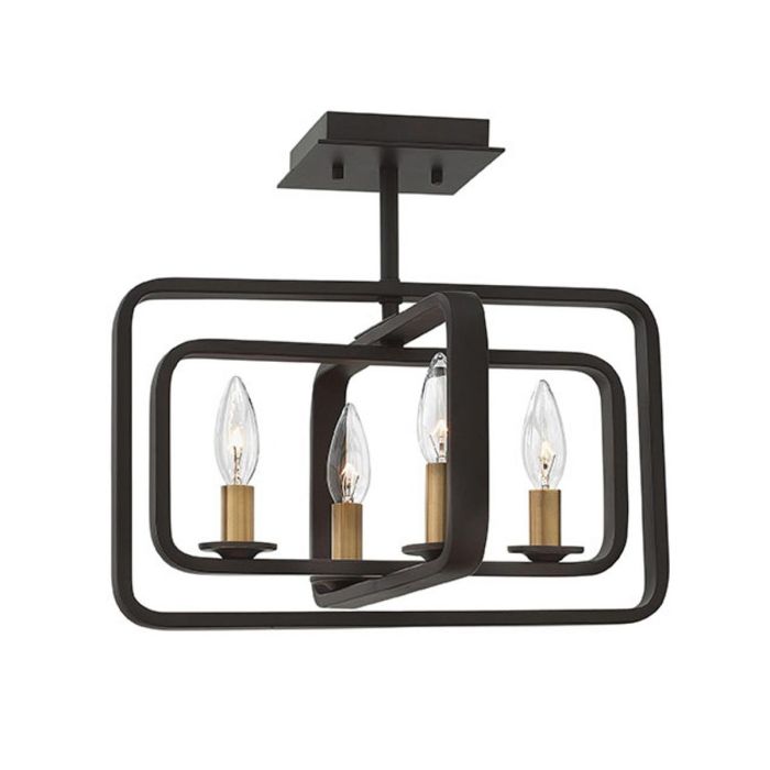 Quentin 4 Light Wide Pendant Chandelier - Buckeye Bronze