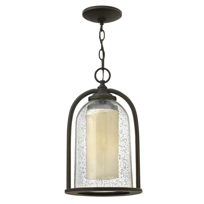Quincy 1 Light Medium Chain Lantern - Oil Rubbed Bronze
