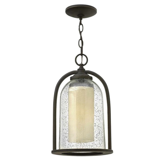 Quincy 1 Light Medium Chain Lantern - Oil Rubbed Bronze