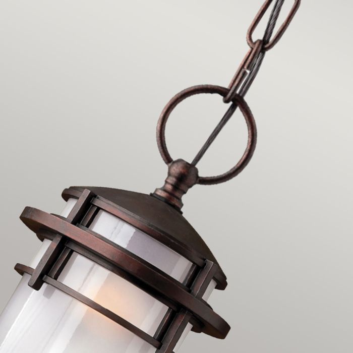Reef 1 Light Chain Lantern Victorian Bronze