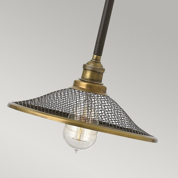 Rigby 1 Light Pendant - Buckeye Bronze and Brass