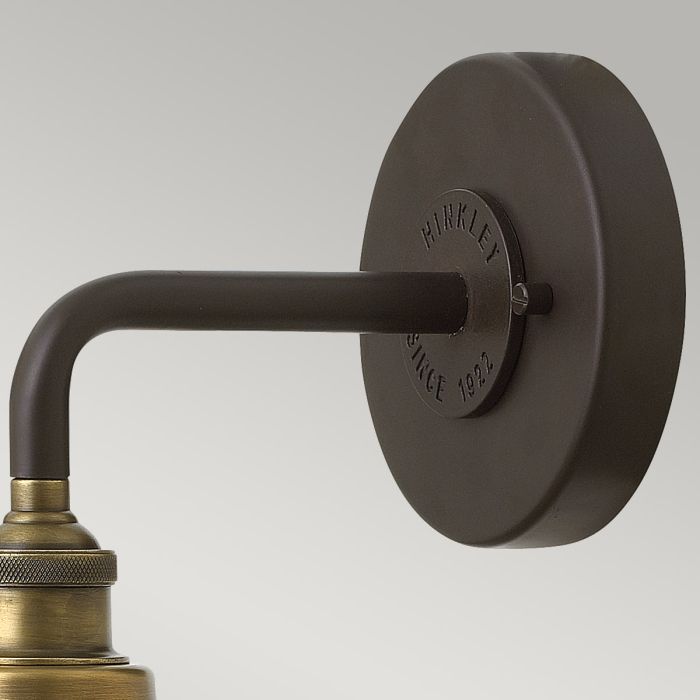 Rigby 1 Light Wall Light - Buckeye Bronze and Brass
