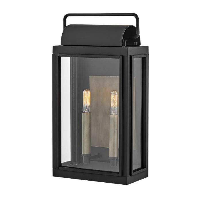 Sag Harbor 2 Light Medium Wall Lantern - Black