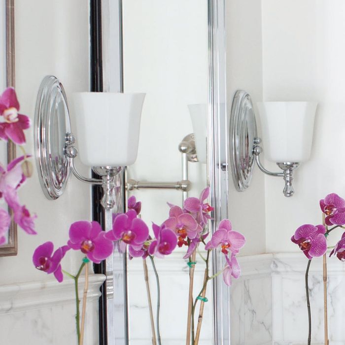 Shelly 1 Light Wall Light - Polished Chrome