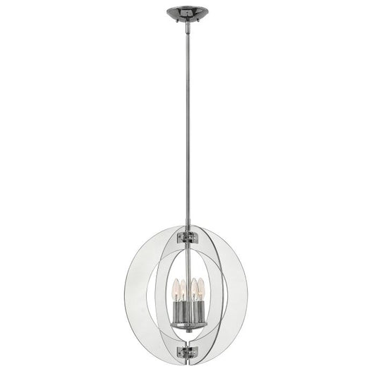Solstice 4 Light Pendant Chandelier - Polished Chrome