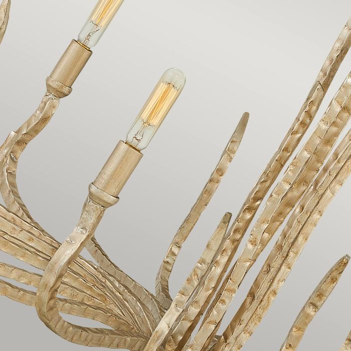 Spyre 6 Light Chandelier - Champagne Gold