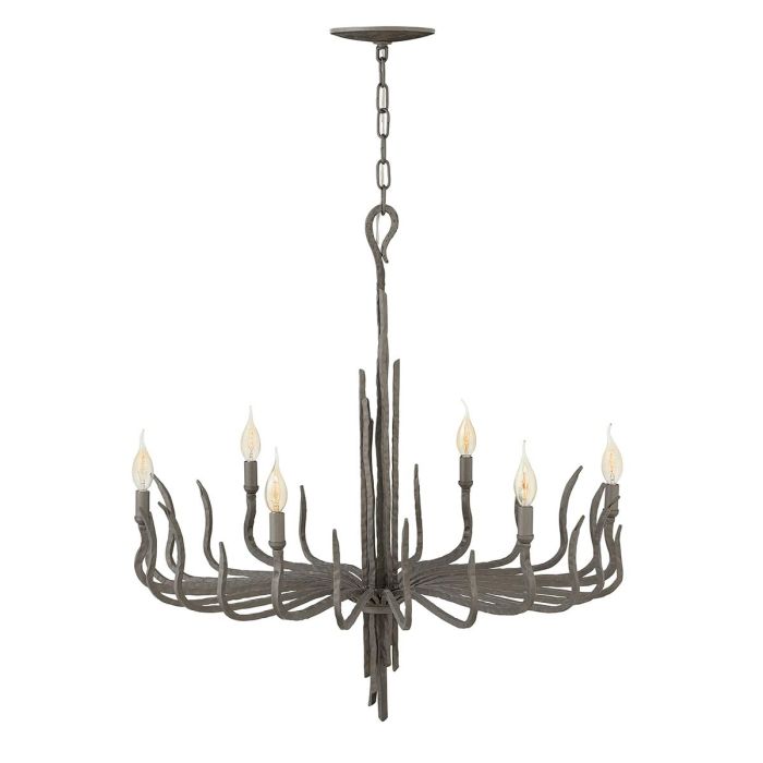 Spyre 6 Light Chandelier - Metallic Matte Bronze