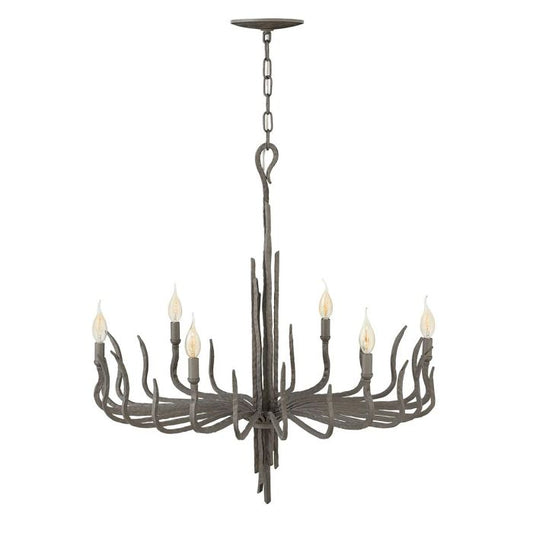 Spyre 6 Light Chandelier - Metallic Matte Bronze