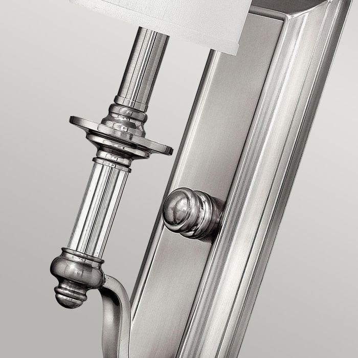 Sussex 1 Light Wall Light - Brushed Nickel