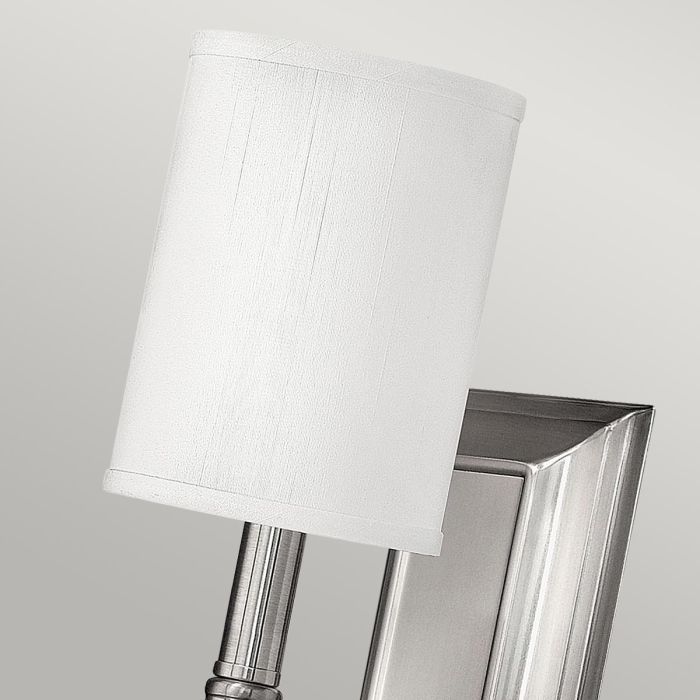 Sussex 1 Light Wall Light - Brushed Nickel