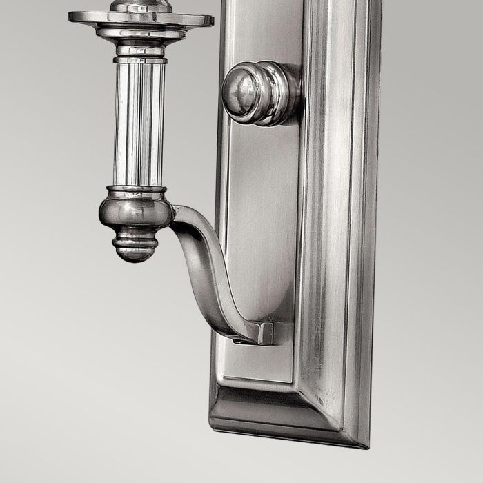 Sussex 1 Light Wall Light - Brushed Nickel