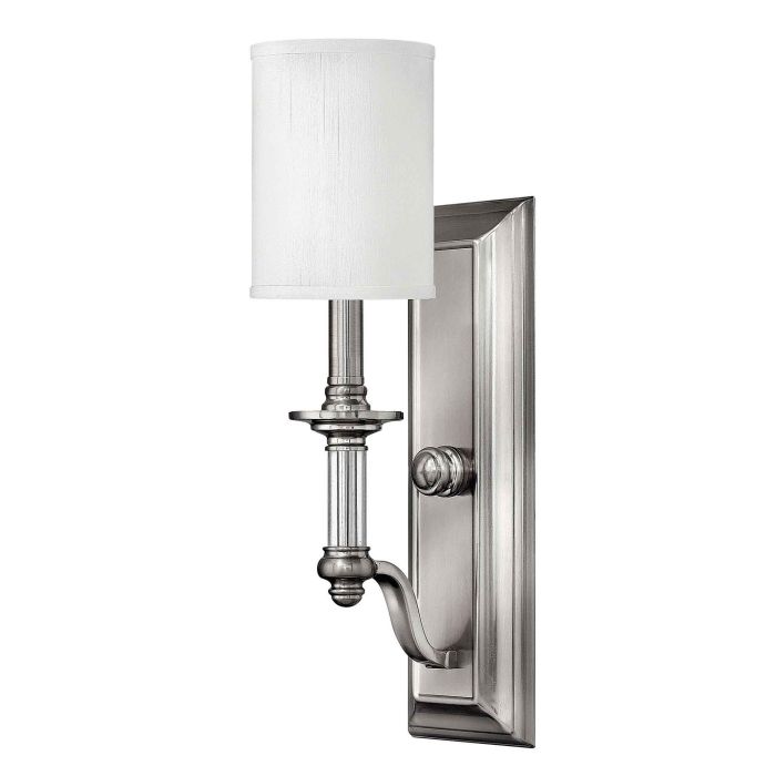 Sussex 1 Light Wall Light - Brushed Nickel