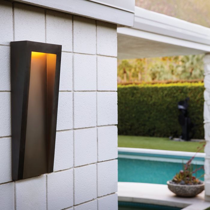 Taper LED Wall Lantern - Textured Black
