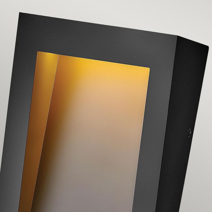 Taper LED Wall Lantern - Textured Black, Weather Resistant Composite