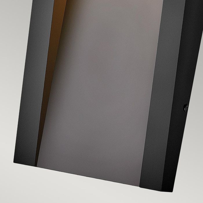 Taper LED Wall Lantern - Textured Black, Weather Resistant Composite