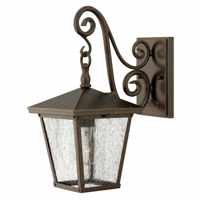 Trellis 1 Light Small Wall Lantern - Regency Bronze