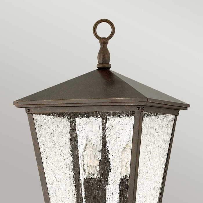 Trellis 3 Light Large Pedestal - Regency Bronze