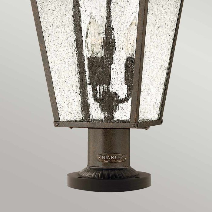 Trellis 3 Light Large Pedestal - Regency Bronze