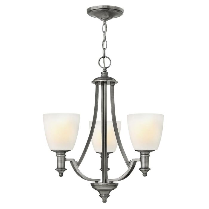 Truman 3 Light Chandelier - Antique Nickel