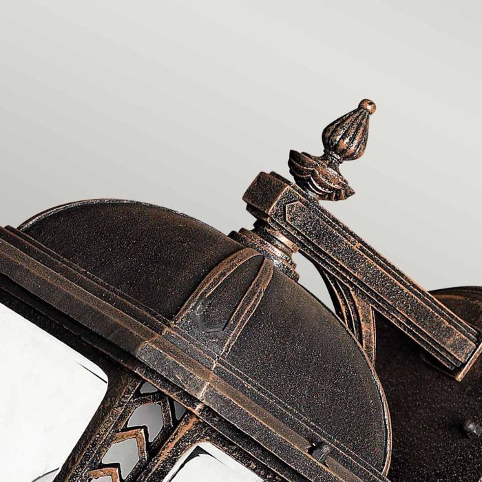 Wabash 2 Light Medium Wall Lantern - Mocha