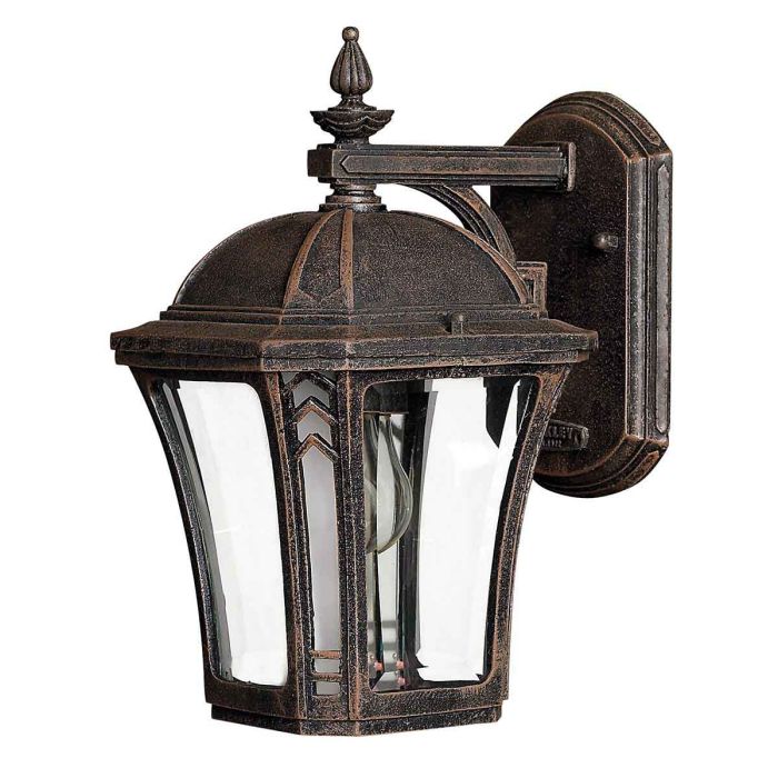 Wabash 1 Light Small Wall Lantern - Mocha
