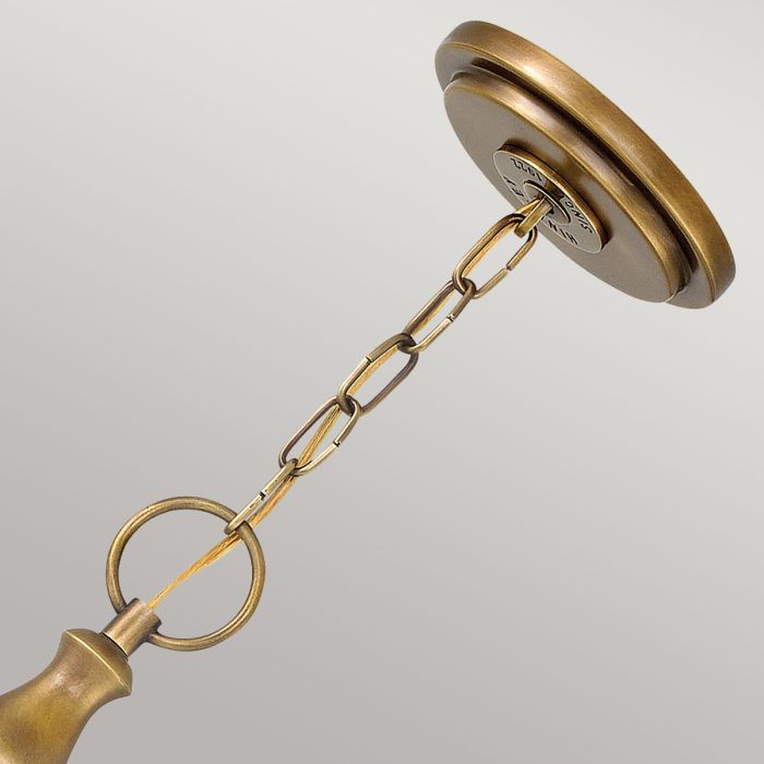 Wexley 3 Light Pendant - Heritage Brass