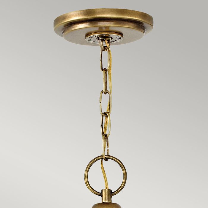 Wexley 5 Light Pendant - Heritage Brass