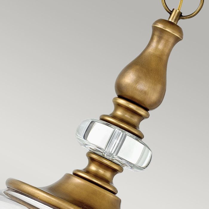 Wexley 5 Light Pendant - Heritage Brass