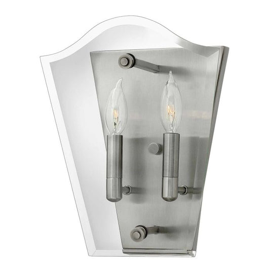 Wingate 2 Light Wall Light - Polished Antique Nickel